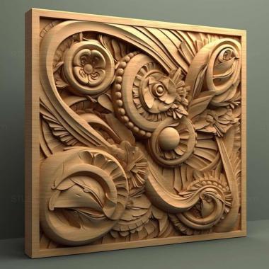 Patterns and decorations stl scheme 3 3d model